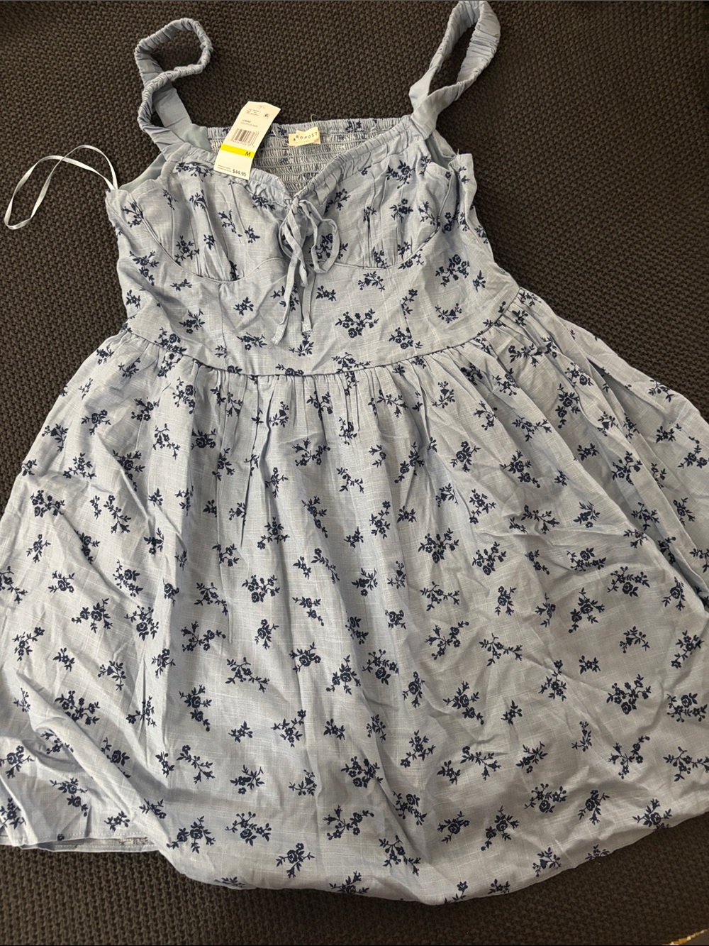 Aeropostale Light Blue Floral Mini Dress